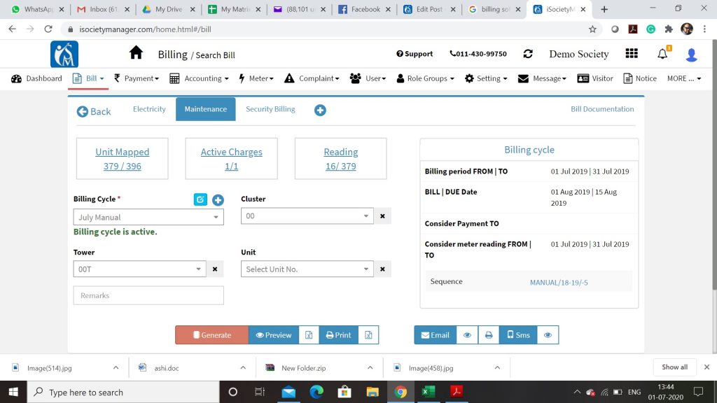 Versatile and robust billing system
