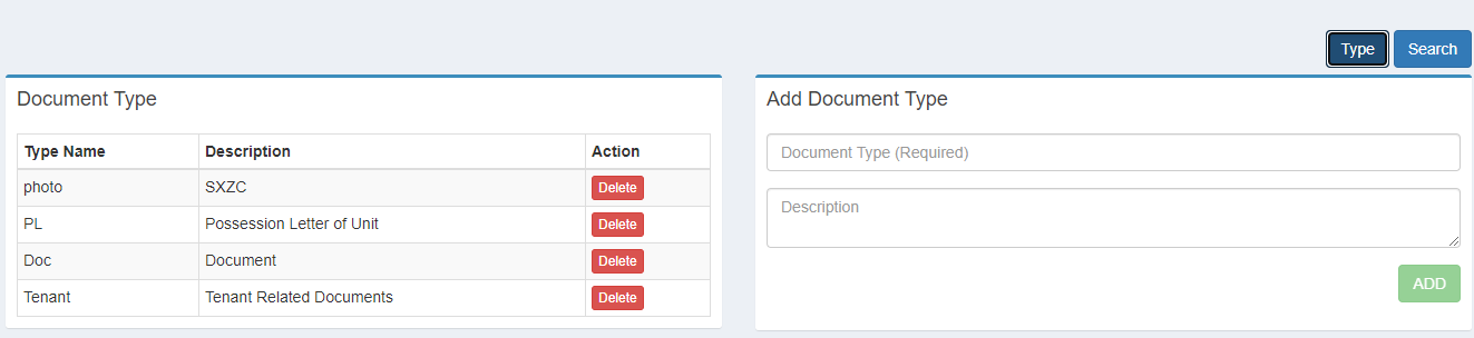 How to add new document type? - Facility Technology