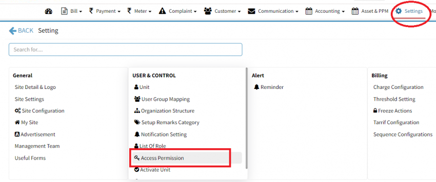 assign permissions to role