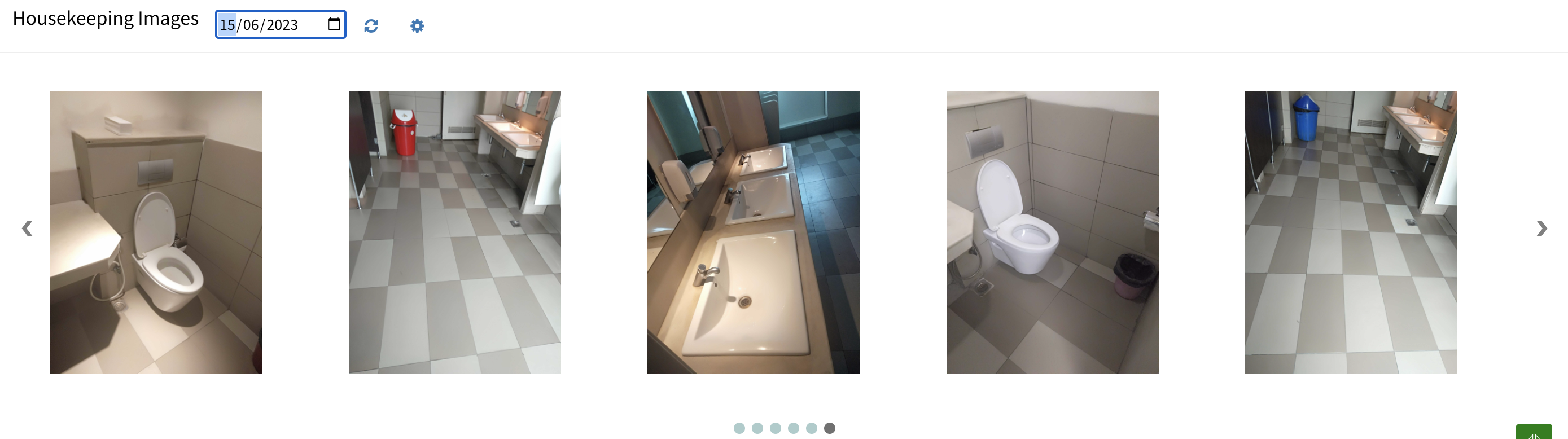 Housekeeping Image Gallery View in FM software