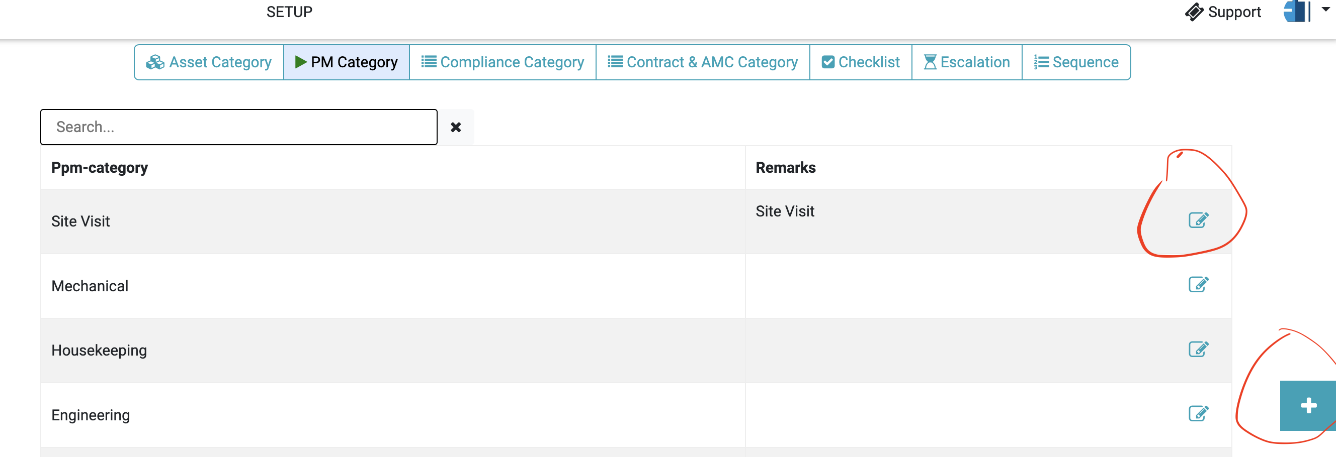How to edit and add ppm schedule category in facilio