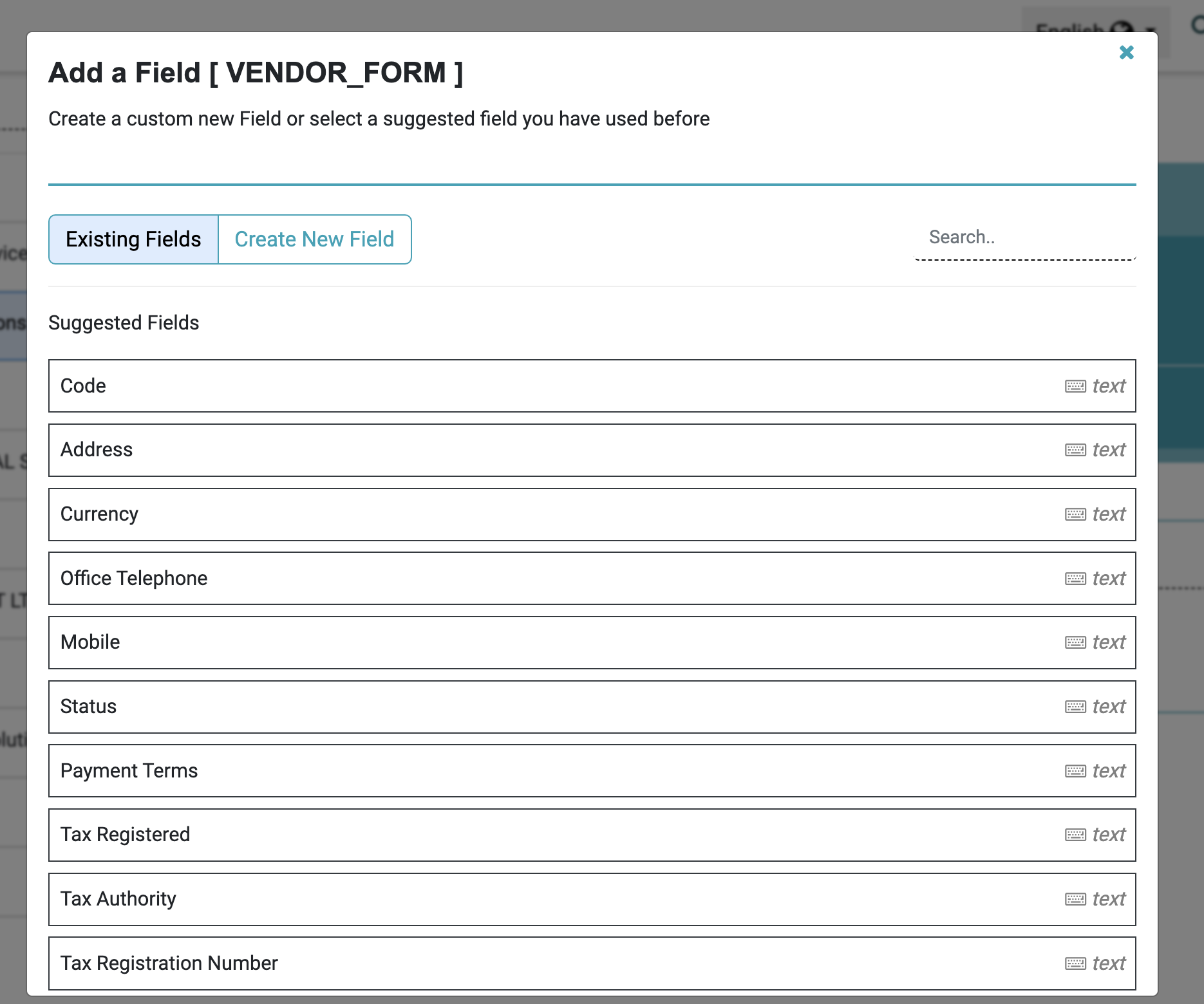add properties to vendor
