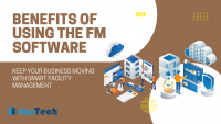 the image presenting the text: benefits of using the FM software by https://factech.ai/