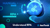 visual show the difference between RPA and Manual setting with text understand RPA by https://factech.ai/